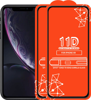 Qyist Edge To Edge Tempered Glass for Apple iPhone XR(Pack of 2)