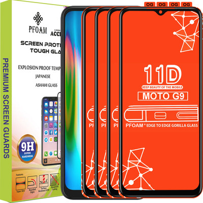 PFOAM Edge To Edge Tempered Glass for MOTO G9(Pack of 4)
