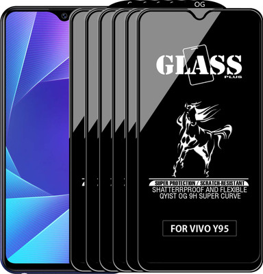 Qyist Edge To Edge Tempered Glass for VIVO Y95(Pack of 6)