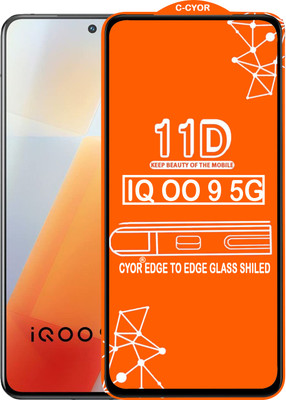 CYOR Edge To Edge Tempered Glass for IQOO 9 5G(Pack of 1)