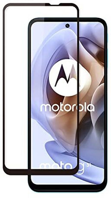 9H Edge To Edge Tempered Glass for Motorola Moto G31-Screen Protector and Installation Kit(Pack of 1)