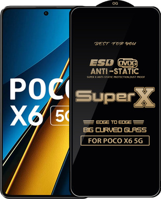 Qyist Edge To Edge Tempered Glass for POCO X6 5G(Pack of 1)