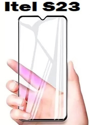 welldesign Edge To Edge Tempered Glass for Itel S23(Pack of 1)