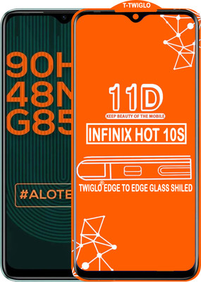 TWIGLO Edge To Edge Tempered Glass for INFINIX HOT 10S(Pack of 1)