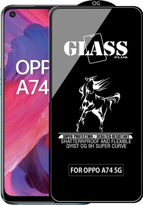 Qyist Edge To Edge Tempered Glass for OPPO A74 5G(Pack of 1)
