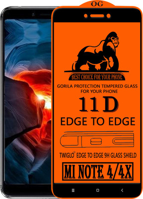 TWIGLO Edge To Edge Tempered Glass for Mi Redmi Note 4X(Pack of 1)