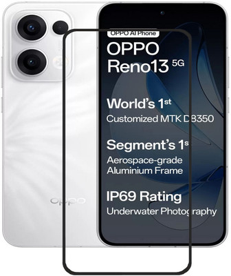 Chronic Edge To Edge Tempered Glass for oppo Reno13 5G, OPPO Reno13(Pack of 1)