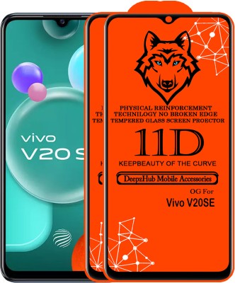 DeepzHub Edge To Edge Tempered Glass for Vivo V20 SE(Pack of 2)