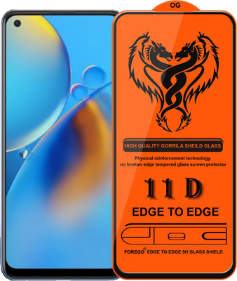 HQ Protection Edge To Edge Tempered Glass for Oppo A76(Pack of 1)