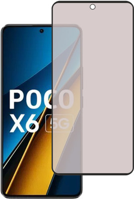 KARTRAY Edge To Edge Tempered Glass for Poco X6 5G, Matte Glass(Pack of 1)