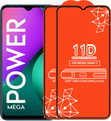 Qyist Edge To Edge Tempered Glass for Infinix Smart 5(Pack of 2)