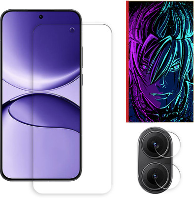 SOMTONE Edge To Edge Tempered Glass for Xiaomi Redmi Turbo 4 Pro 5G Tempered Glass Screen Protector | Anti-Scratch | Edge to Edge Full Coverage | 9H Hardness (1 FRONT SCREEN GUARD + 1 CAMERA LENS PROTECTOR + 1 FREE BACK EMBOSSED SKIN002)(Pack of 1)