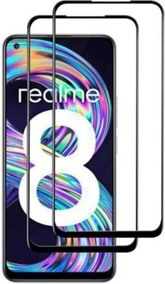HIE POWER Edge To Edge Tempered Glass for Realme 8 -11D (Pack of 2)(Pack of 2)