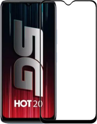 DMJHP Edge To Edge Tempered Glass for Infinix Hot 20(Pack of 1)