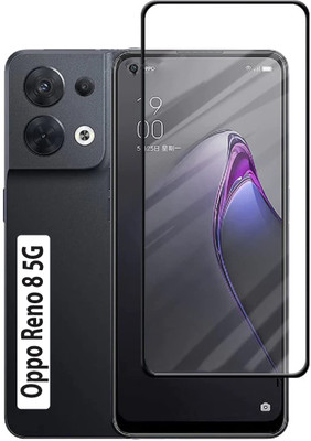 iCopertina Edge To Edge Tempered Glass for Oppo Reno 8 5G(Pack of 1)