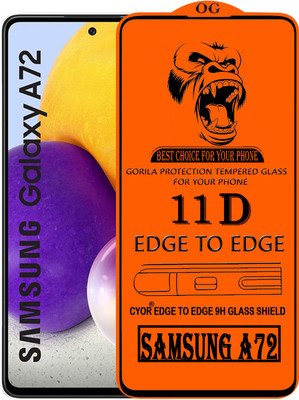 CYOR Edge To Edge Tempered Glass for SAMSUNG A72(Pack of 1)
