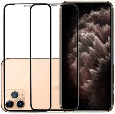 spaziogold Edge To Edge Tempered Glass for Apple iPhone XS(Pack of 2)