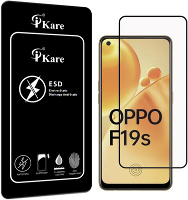 iKare Edge To Edge Tempered Glass for OPPO F19S(Pack of 1)