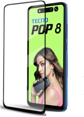 MD SmartBuy Edge To Edge Tempered Glass for Tecno POP 8 5G, Tecno POP 8(Pack of 1)