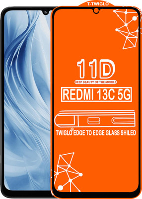 TWIGLO Edge To Edge Tempered Glass for REDMI MI 13C 5G(Pack of 1)