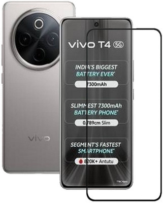 VDAT Edge To Edge Tempered Glass for vivo T4 5G, vivo T4 5G(Pack of 1)