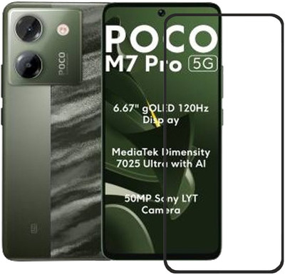Flipkart SmartBuy Edge To Edge Tempered Glass for Poco M7 Pro 5G, Poco M7 Pro(Pack of 1)