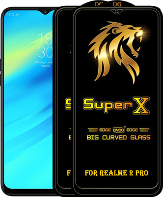 PFOAM Edge To Edge Tempered Glass for Realme 2 Pro(Pack of 2)