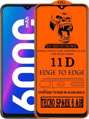 CYOR Edge To Edge Tempered Glass for TECNO SPARK 6 AIR(Pack of 1)