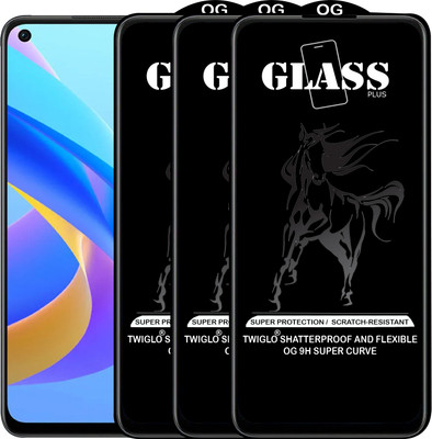 TWIGLO Edge To Edge Tempered Glass for OPPO A36 5G(Pack of 3)