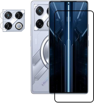 ISAAK Edge To Edge Tempered Glass for Infinix GT 20 Pro Edge to Edge Tempered Glass & Camera Lens Protector (COMBO PACK)(Pack of 2)