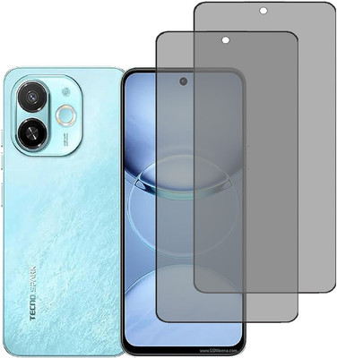 VAYUVAULT Edge To Edge Tempered Glass for Tecno Spark 30C 5G(Pack of 2)