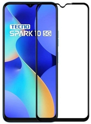 RCHJV Edge To Edge Tempered Glass for Tecno Spark 10(Pack of 1)