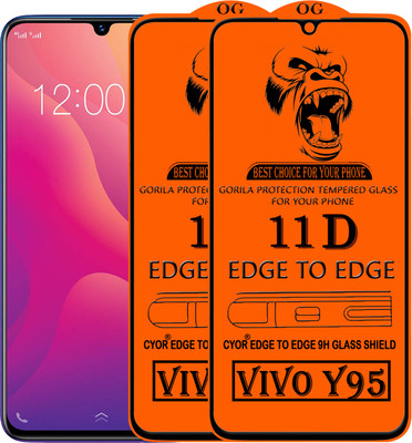 CYOR Edge To Edge Tempered Glass for VIVO Y95(Pack of 2)