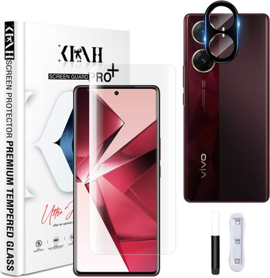 KLAH Edge To Edge Tempered Glass for Vivo V29e 5G, With Camera Lens Protector(Pack of 1)