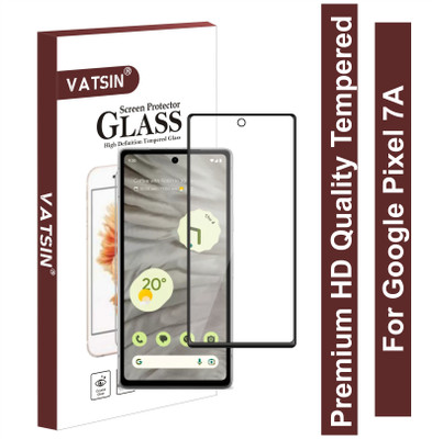 Vatsin Edge To Edge Tempered Glass for Google Pixel 7A, Primium Quality HD Tempered Glass for Google Pixel 7A(Pack of 1)