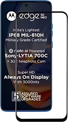 Sciforce Edge To Edge Tempered Glass for MOTOROLA Edge 50 Neo 5G, Moto Edge 50 Neo 5G(Pack of 1)