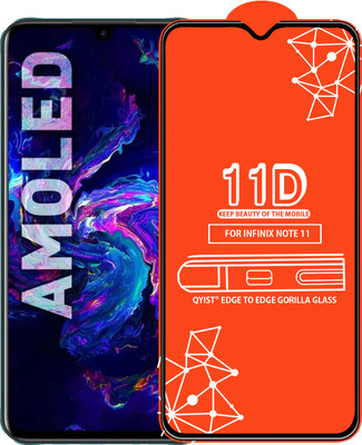 Qyist Edge To Edge Tempered Glass for Infinix Note 11(Pack of 1)