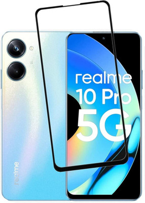 DMJHP Edge To Edge Tempered Glass for Realme 10 Pro(Pack of 1)