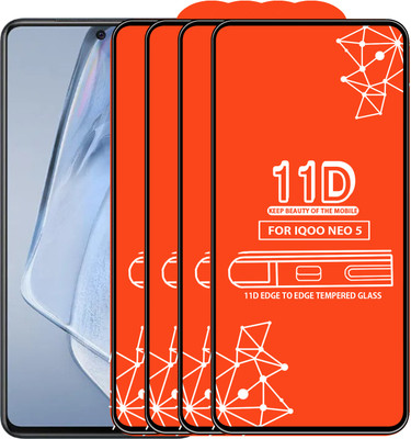 Roxel Edge To Edge Tempered Glass for Iqoo Neo 5(Pack of 4)