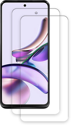 SOMTONE Edge To Edge Tempered Glass for Motorola Moto G13 TEMPERED GUARD FRONTP2(Pack of 2)