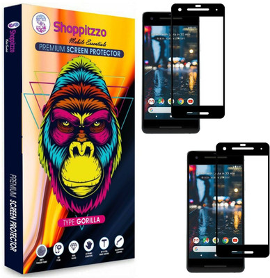 Shoppitzzo Edge To Edge Tempered Glass for Google Pixel 2 (5 Inch)(Pack of 2)