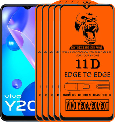 CYOR Edge To Edge Tempered Glass for VIVO Y20I(Pack of 5)