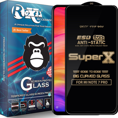 Roxel Edge To Edge Tempered Glass for MI NOTE 7 PRO(Pack of 1)
