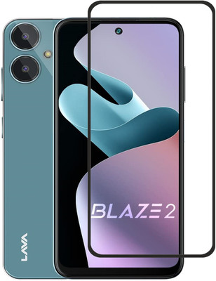 NKCASE Edge To Edge Tempered Glass for Lava Blaze 2(Pack of 1)