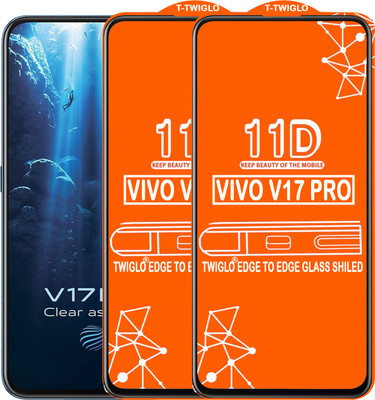 TWIGLO Edge To Edge Tempered Glass for VIVO V17 PRO(Pack of 2)