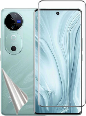 Caseline Edge To Edge Tempered Glass for vivo V50 5G, Vivo V50e 5G, V50 5G Elite Edition, iQOO Z10R, Vivo T4R 5G(Pack of 1)