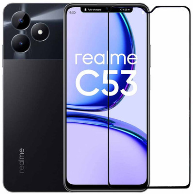 Expromium Edge To Edge Tempered Glass for Realme C53(Pack of 1)