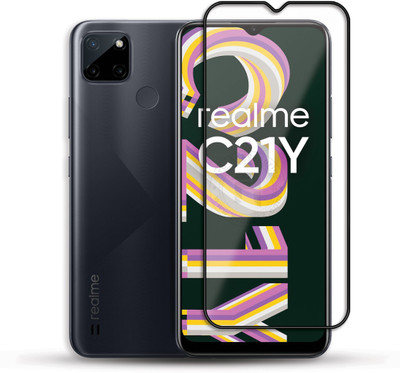 PROACCS Edge To Edge Tempered Glass for REALME C21Y(Pack of 1)