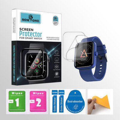 SOMTONE Edge To Edge Tempered Glass for CrossBeats IGNITE-SPECTRA PLUS Smartwatch 2 PROTECTOR + 2 WIPES + 2 DUST REMOVAL STICKER + 1 WIPER(Pack of 2) SOMTONE Edge To Edge Tempered Glass for CrossBeats IGNITE-SPECTRA PLUS Smartwatch 2 PROTECTOR + 2 WIPES + 2 DUST REMOVAL STICKER + 1 WIPER(Pack of 2)