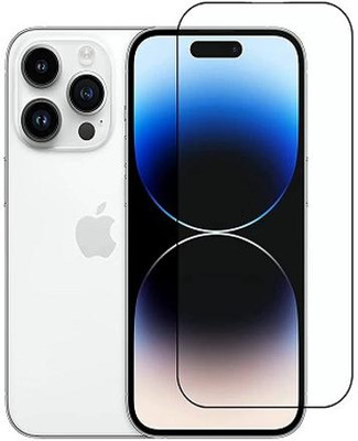 NIMMIKA ENTERPRISES Edge To Edge Tempered Glass for Apple iphone 14 Pro(D Plus Clarity Technology | 9H Hardness for Unrivaled Protection | Ultra-Thin Design with Sleek Edges | Smooth Touch Sensitivity | Precision Cut for Perfect Fit)(Pack of 1)
